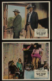 4x046 WILD BUNCH 4 color English FOH LCs '69 William Holden, Ernest Borgnine, Sam Peckinpah!