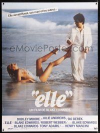 4y390 '10' French 1p '79 Blake Edwards, best image of Dudley Moore & sexy Bo Derek on beach!