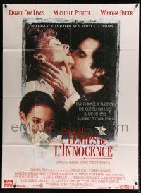 4y403 AGE OF INNOCENCE French 1p '93 Scorsese, Daniel Day-Lewis, Michelle Pfeiffer, Winona Ryder