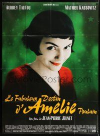 4y409 AMELIE French 1p '01 Jean-Pierre Jeunet, great close up of Audrey Tautou by Laurent Lufroy!