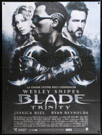 4y469 BLADE TRINITY French 1p '04 Wesley Snipes, Jessica Biel, Ryan Reynolds, vampire sequel!