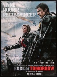 4y612 EDGE OF TOMORROW teaser French 1p '14 Tom Cruise & Emily Blunt, live, die, repeat!
