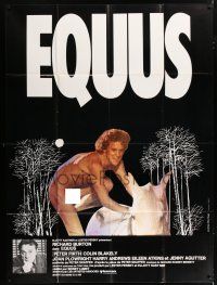 4y628 EQUUS French 1p '78 wacky different image of naked Peter Firth climbing on horse!