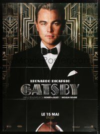 4y695 GREAT GATSBY teaser French 1p '13 great c/u of Leonardo DiCaprio, directed by Baz Luhrmann!