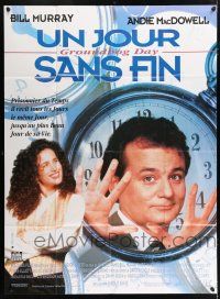4y702 GROUNDHOG DAY French 1p '93 Bill Murray, Andie MacDowell, directed by Harold Ramis!