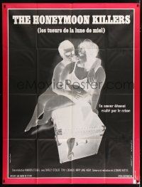 4y726 HONEYMOON KILLERS French 1p '71 different negative image of Shirley Stoler & Tony Lo Bianco!