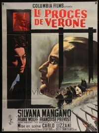 4y733 IL PROCESSO DI VERONA French 1p '63 The Verona Trial, art of Silvana Mangano & firing squad!