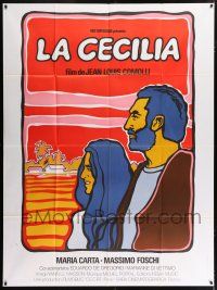 4y755 LA CECILIA French 1p '75 Jean-Louis Comolli, art of Maria Carta & Massimo Foschi!