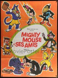 4y801 MIGHTY MOUSE ET SES AMIS French 1p '70s great cartoon art of Paul Terry's Terry-Toons!