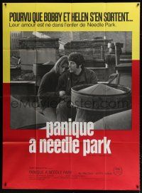 4y838 PANIC IN NEEDLE PARK French 1p '71 Al Pacino & Kitty Winn are heroin addicts in love!