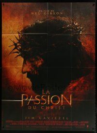 4y844 PASSION OF THE CHRIST French 1p '04 directed by Mel Gibson, iconic image of Jesus Christ!