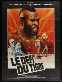 4y845 PENITENTIARY 2 French 1p '82 Leon Isaac Kennedy, Mr. T, great Kilowatt boxing artwork!