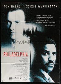 4y848 PHILADELPHIA French 1p '70 Tom Hanks, Denzel Washington, directed by Jonathan Demme!