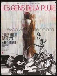 4y866 RAIN PEOPLE French 1p '69 Coppola, sexy different art with naked couple & motorcycle!
