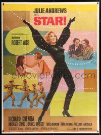 4y926 STAR French 1p '69 Julie Andrews, Robert Wise, different art by Boris Grinsson!