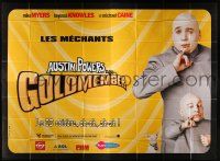 4y311 GOLDMEMBER yellow teaser French 4p '02 Myers as Dr. Evil, Troyer as Mini Me, Mr. Bigglesworth
