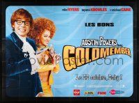 4y310 GOLDMEMBER blue teaser French 4p '02 Mike Myers as Austin Powers & sexy Beyonce Knowles!