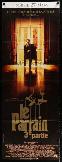 4y368 GODFATHER PART III French door panel '90 best image of Al Pacino, Francis Ford Coppola!
