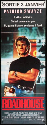 4y382 ROAD HOUSE French door panel '90 Patrick Swayze is the best bouncer in the business!