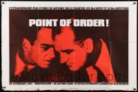 4y345 POINT OF ORDER French 32x47 R70s documentary of Army-McCarthy hearings, where he was censured