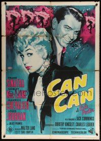 4y075 CAN-CAN Italian 1p R65 different artwork of Frank Sinatra & Shirley MacLaine!
