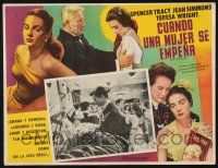 4y177 ACTRESS Mexican LC '53 Jean Simmons, Spencer Tracy, Teresa Wright, Anthony Perkins!