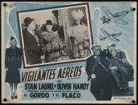 4y178 AIR RAID WARDENS Mexican LC R60s Stan Laurel & Oliver Hardy by wooden cigar store Indian!