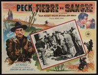 4y215 GUNFIGHTER Mexican LC '50 Gregory Peck's only friends were his guns, great outlaw art!