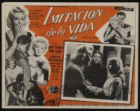 4y223 IMITATION OF LIFE Mexican LC '59 Lana Turner, Sandra Dee, Juanita Moore, Fannie Hurst!