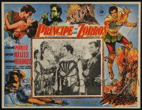 4y264 PRINCE OF FOXES Mexican LC '49 close up of Orson Welles, Tyrone Power & Wanda Hendrix!
