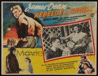 4y266 REBEL WITHOUT A CAUSE Mexican LC R50s close up of James Dean, Natalie Wood & Sal Mineo!