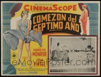 4y275 SEVEN YEAR ITCH Mexican LC '55 Billy Wilder, Marilyn Monroe's toe caught in bathtub!