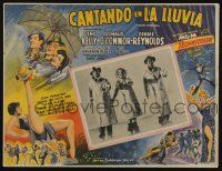 4y279 SINGIN' IN THE RAIN Mexican LC '52 classic Gene Kelly, Debbie Reynolds & Donald O'Connor!