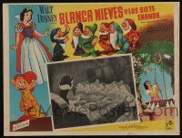 4y284 SNOW WHITE & THE SEVEN DWARFS Mexican LC R60s Disney classic, they all watch her waking up!
