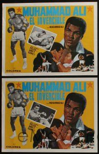 4y160 MUHAMMAD ALI THE GREATEST 7 Mexican LCs '74 great photos & artwork of the boxing legend!