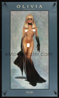 4z310 MASQUERADE 22x38 art print '95 super sexy full-length nude art by Olivia De Berardinis!