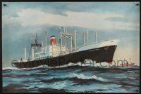 4z312 PIONEER MINX 20x30 art print '60s cool art of the ship at sea by Day Lowry!