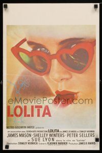 4z849 LOLITA REPRO Belgian '80s Stanley Kubrick, Lyon with heart sunglasses & lollipop!