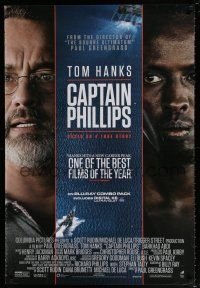 4z688 CAPTAIN PHILLIPS 27x40 video poster '13 images of Tom Hanks & Barkhad Abdi!