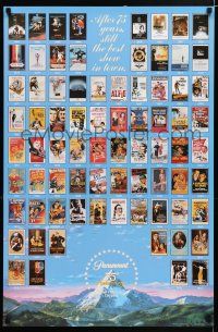 4z634 PARAMOUNT 75th ANNIVERSARY 23x35 special poster '87 still the best show in town!