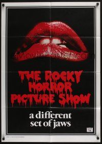 4z642 ROCKY HORROR PICTURE SHOW 23x33 German commercial poster '75 lips, a different set of jaws!