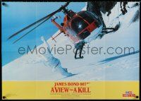 4z663 VIEW TO A KILL 24x33 English commercial poster '85 great image of the helicopter scene!