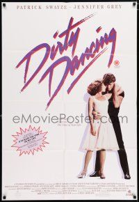 4z708 DIRTY DANCING 27x40 Australian video poster '87 Patrick Swayze & Jennifer Grey dancing!