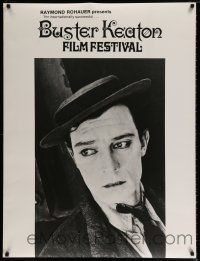 4z325 BUSTER KEATON FILM FESTIVAL 30x40 film festival poster '70s great close up of the legend!