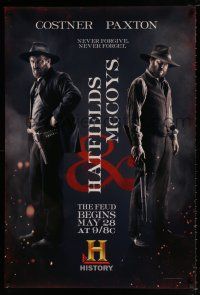 4z354 HATFIELDS & MCCOYS DS tv poster '12 Bill Paxton & Kevin Costner are feudin'!
