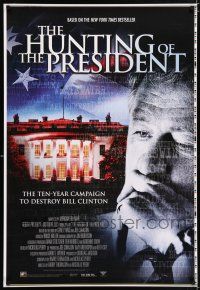 4z097 HUNTING OF THE PRESIDENT printer's test 28x41 video poster04 campaign to destroy Bill Clinton!
