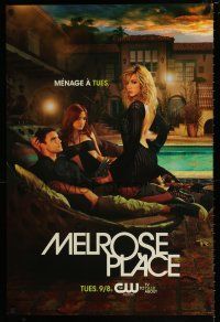 4z359 MELROSE PLACE tv poster '09 menage a Tues., very sexy poolside image of cast!