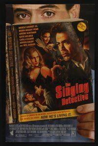 4z541 SINGING DETECTIVE mini poster '03 Robert Downey Jr., Robin Wright Penn, image of pulp novel!