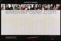 4z360 MURDER IN SMALL TOWN X tv poster '01 cool suspect board design, tyrack the killer here!