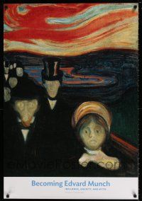 4z259 BECOMING EDVARD MUNCH 26x38 art exhibition '09 Influence, Anxiety & Myth!